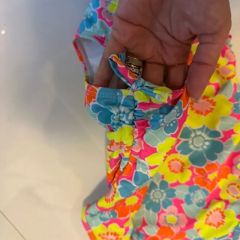 BUNDLE of 6 Betsey Johnson Kids Swim Bikinis - Pink, Yellow, Multicolor